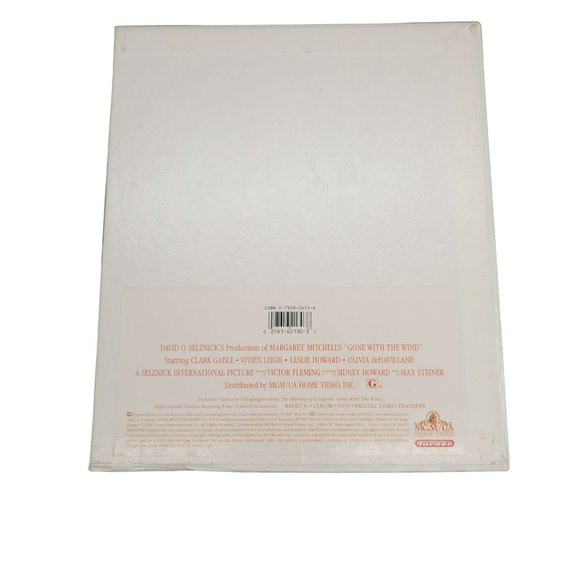 Gone with the Wind VHS Movie Tape Boxed Deluxe Edition Box Set MGM Turner Pd43 - Picture 4 of 5